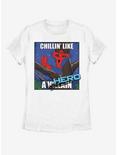 Marvel Spider-Man Chillin Hero Womens T-Shirt, WHITE, hi-res