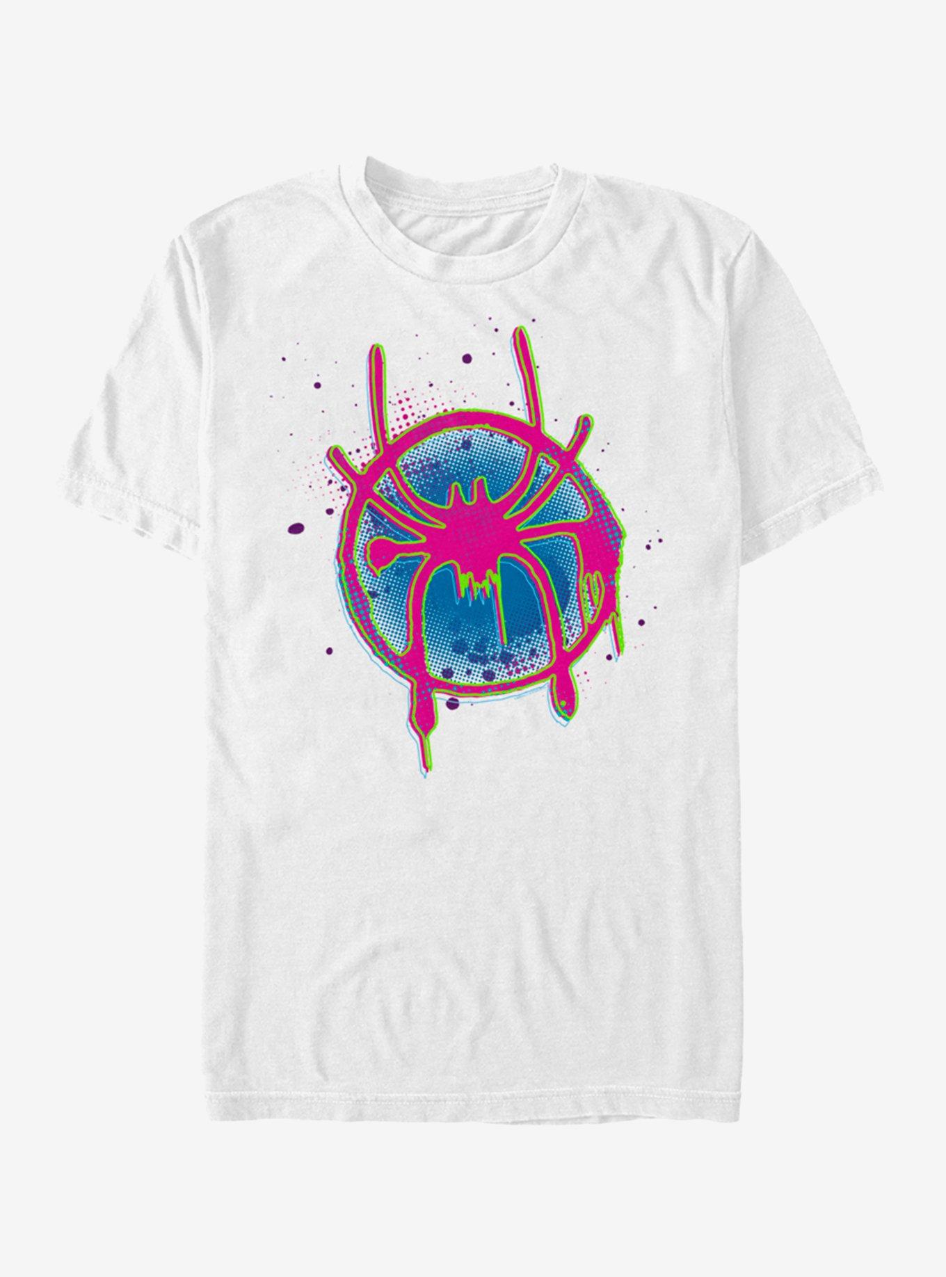 Marvel Spider-Man Neon Logo T-Shirt, WHITE, hi-res