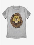 Disney The Lion King 2019 Simba Pattern Womens T-Shirt, ATH HTR, hi-res