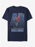 Marvel Spider-Man 40th Birthday T-Shirt, NAVY, hi-res