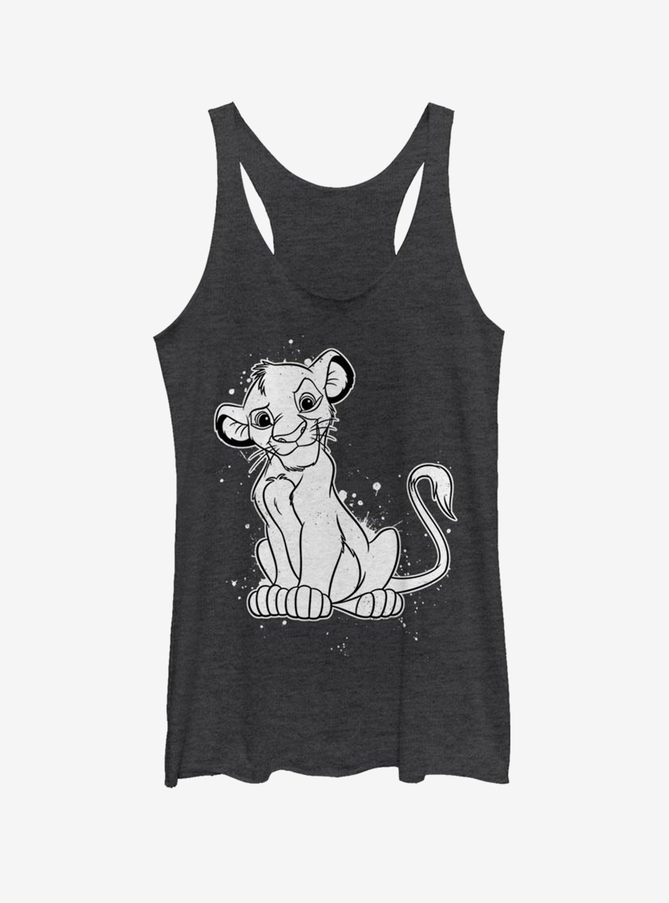 Disney The Lion King Simba Splatter Womens Tank Top, , hi-res