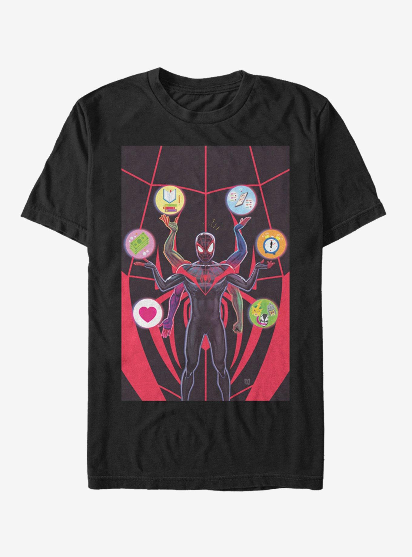 Marvel Spider-Man Decisions T-Shirt, BLACK, hi-res