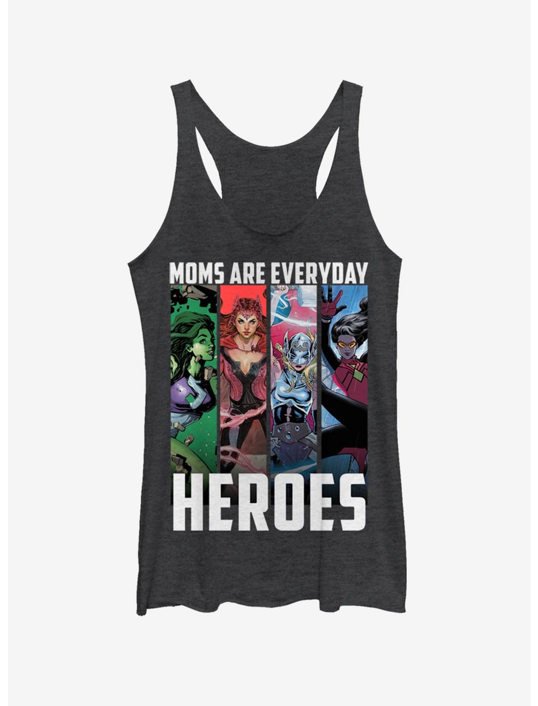 Marvel Heroes Everyday Moms Womens Tank Top, BLK HTR, hi-res