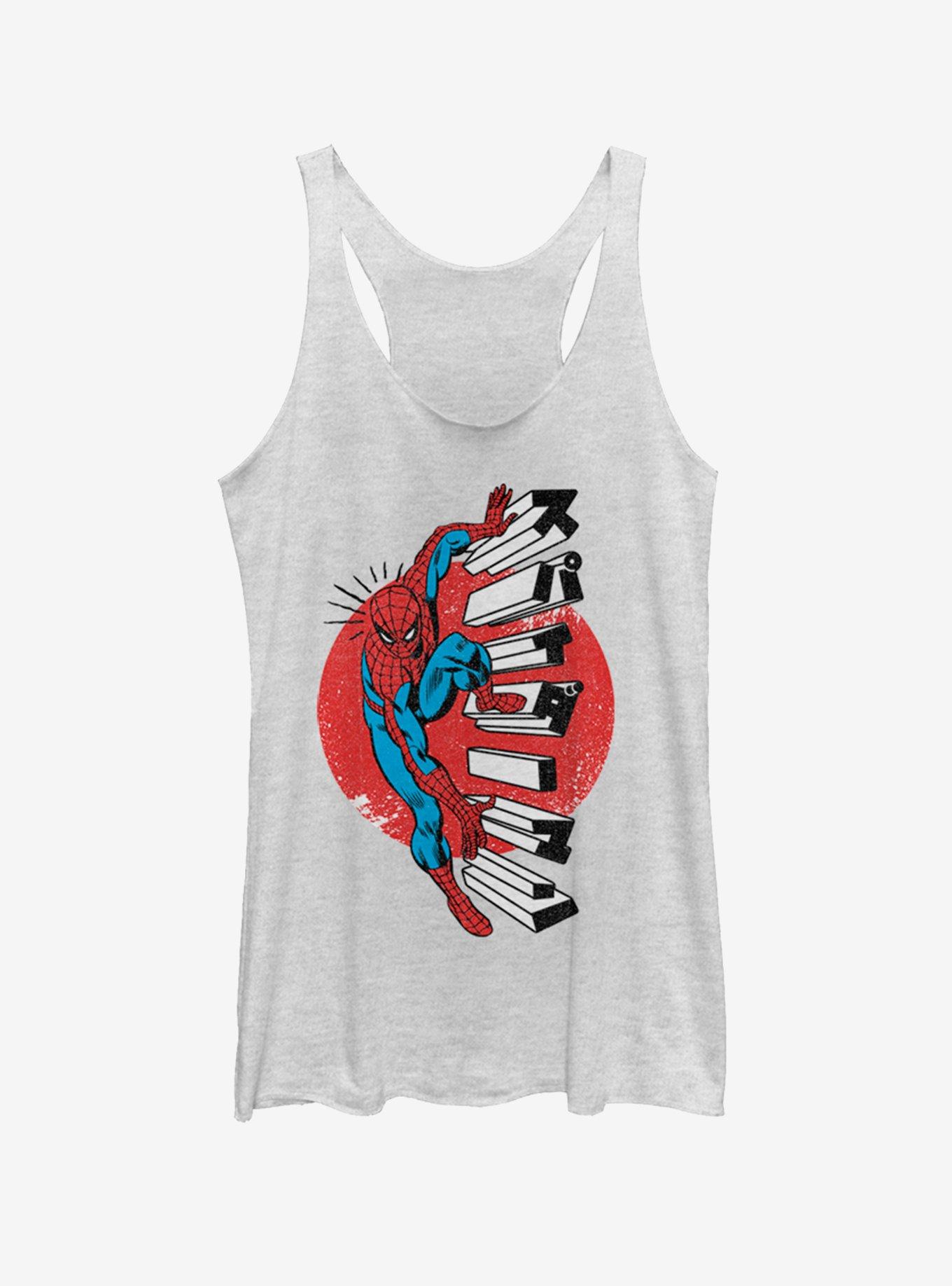 Marvel Spider-Man Spidey Senses Womens Tank Top, WHITE HTR, hi-res