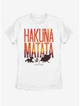 Disney The Lion King Sunset Matata Womens T-Shirt, WHITE, hi-res