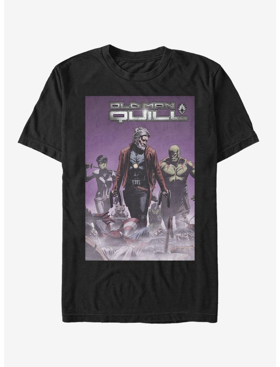 Marvel Guardians Of The Galaxy Old Man Quill T-Shirt, BLACK, hi-res
