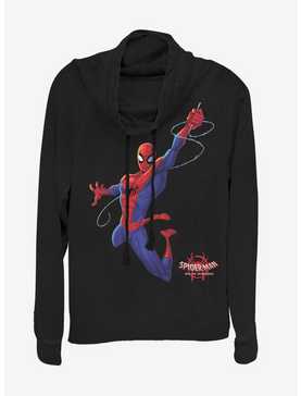Marvel Spider-Man Real Spider-Man Cowlneck Long-Sleeve Womens Top , , hi-res