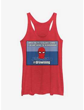 Marvel Spider-Man #Drowning Womens Tank Top, , hi-res