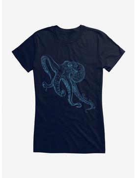 HT Creators: David's Doodles Octopus Line Art Girls T-Shirt, , hi-res