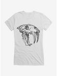 HT Creators: David's Doodles Sabertooth Skull Girls T-Shirt, , hi-res