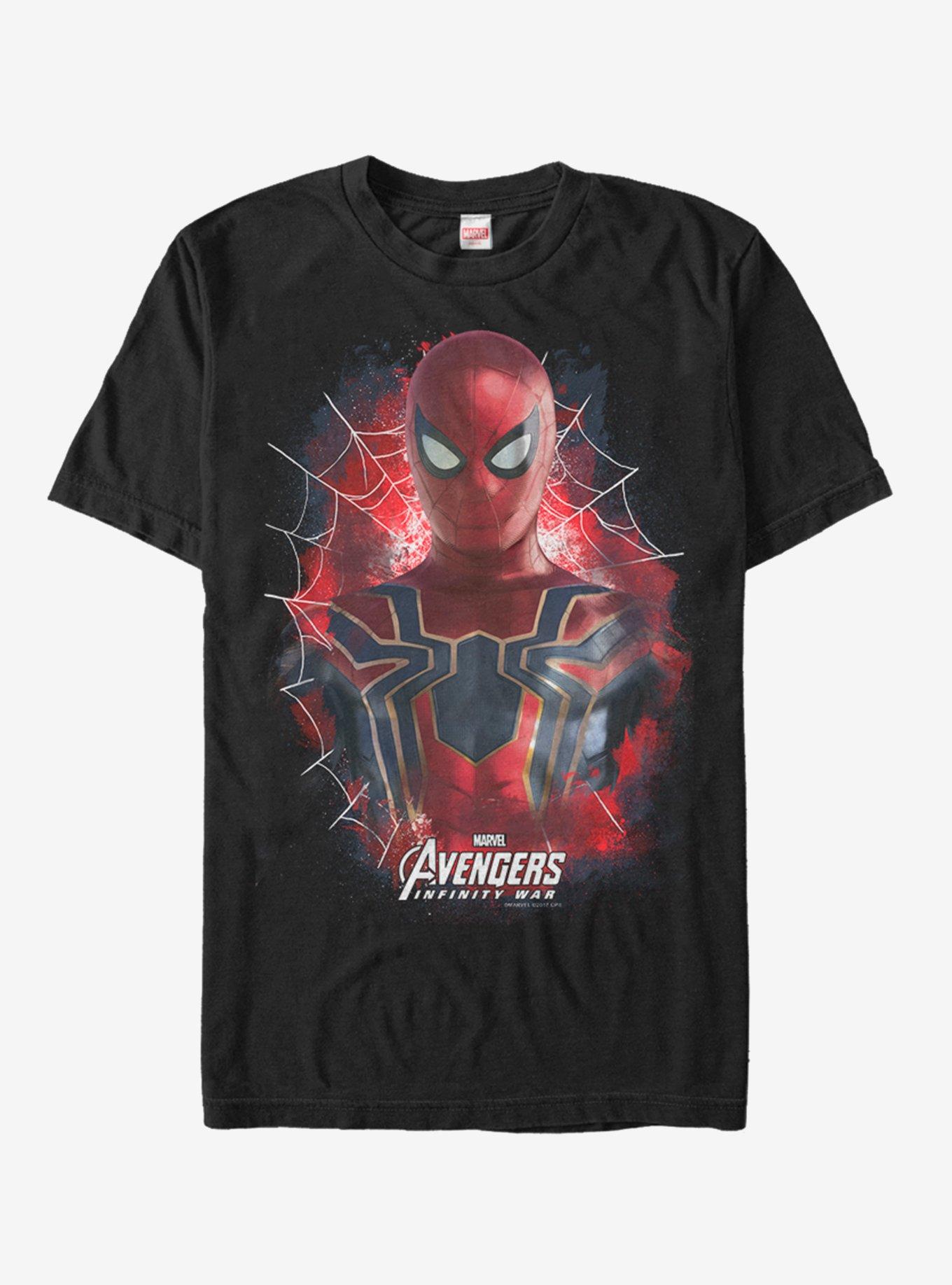 Marvel Avengers: Infinity War Painted Spider T-Shirt BLACK