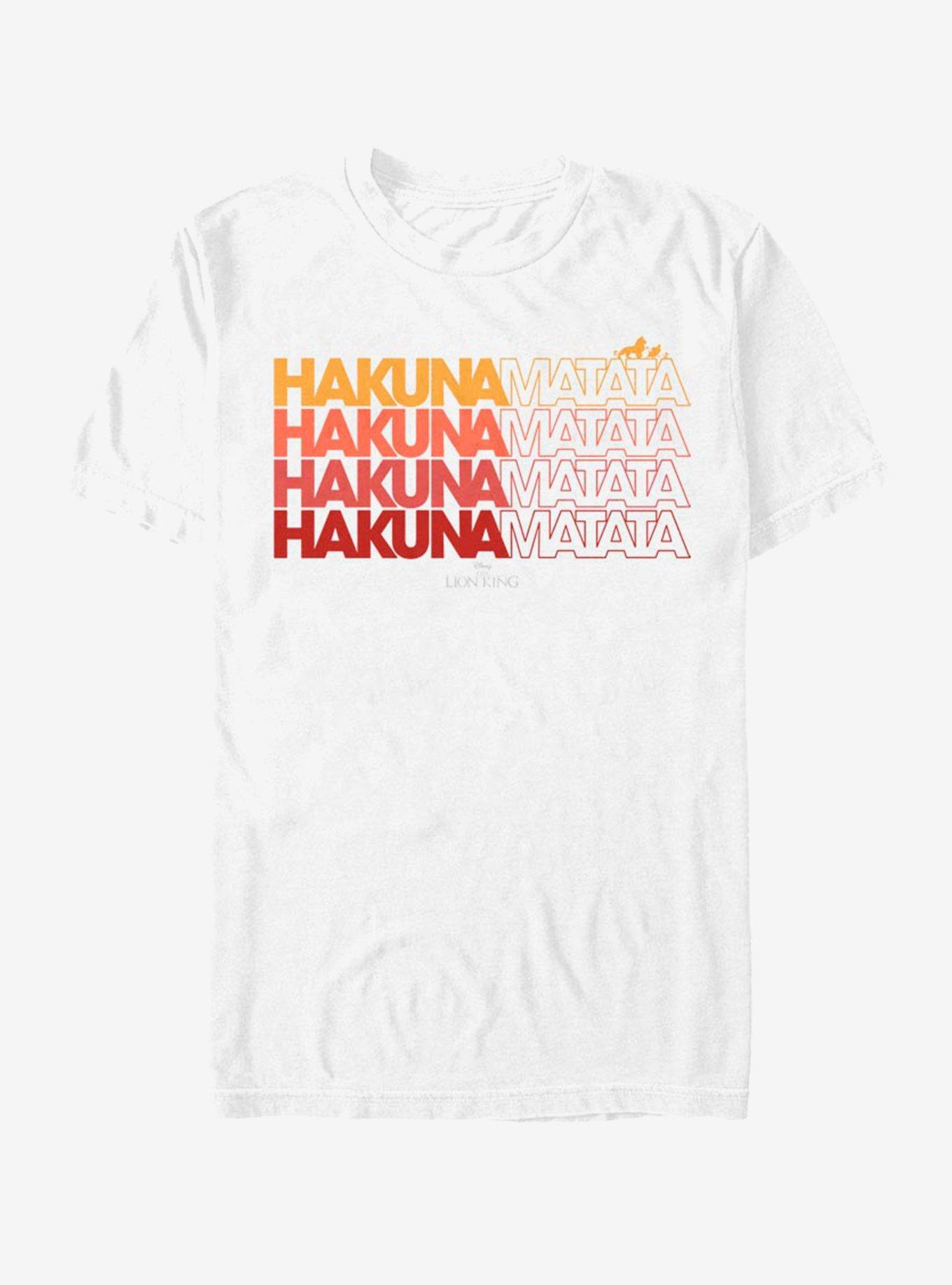 Disney The Lion King Hakuna Matata Script T Shirt WHITE BoxLunch