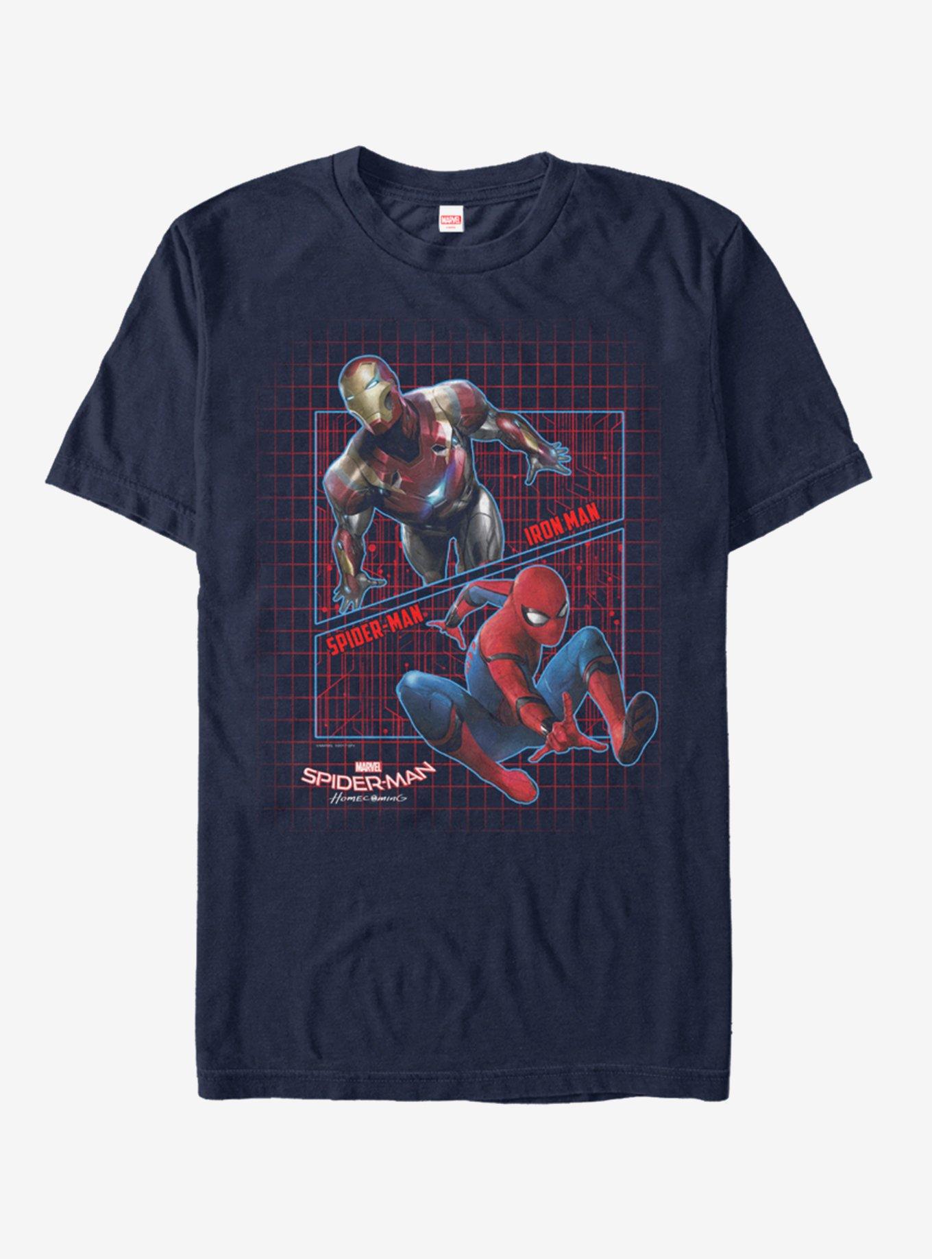 Marvel Spider-Man: Homecoming Iron Man T-Shirt, NAVY, hi-res