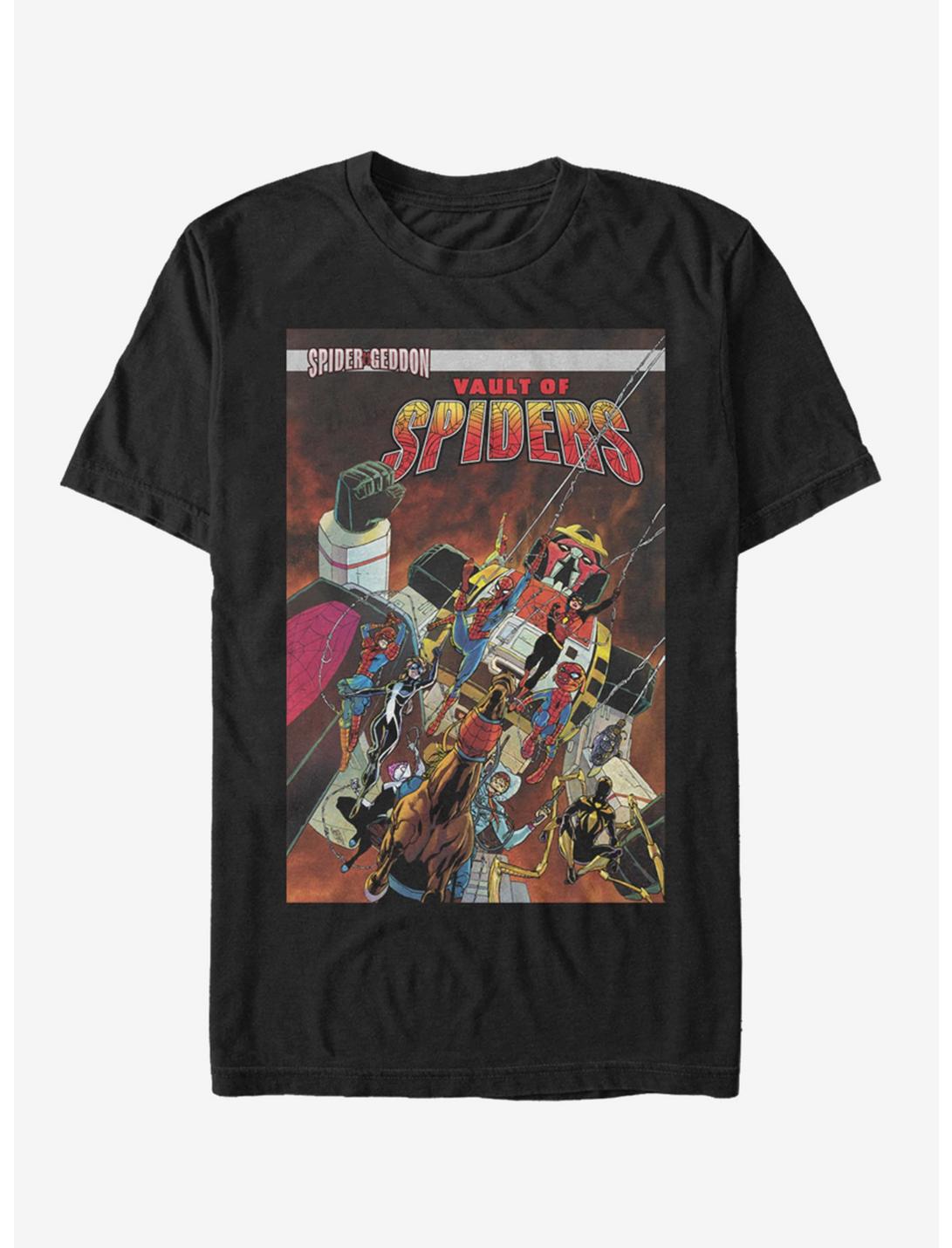 Marvel Spider-Man Vault Of Spiders T-Shirt, BLACK, hi-res