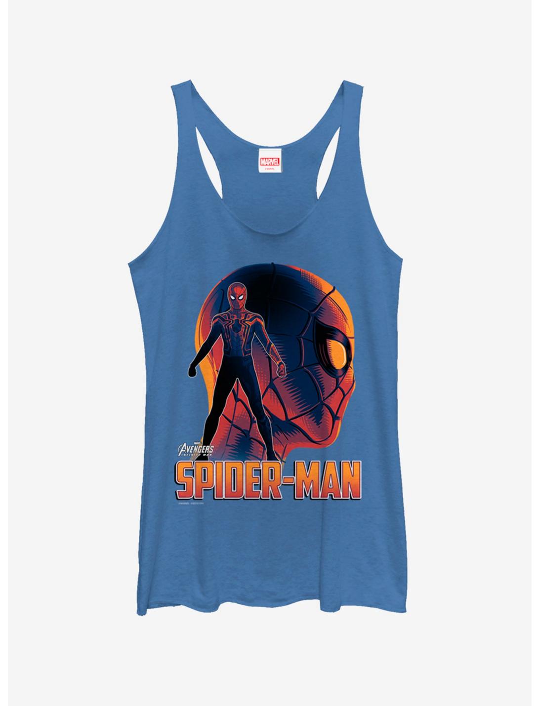 Marvel Spider-Man Iron Spider Silhouette Womens Tank Top, ROY HTR, hi-res