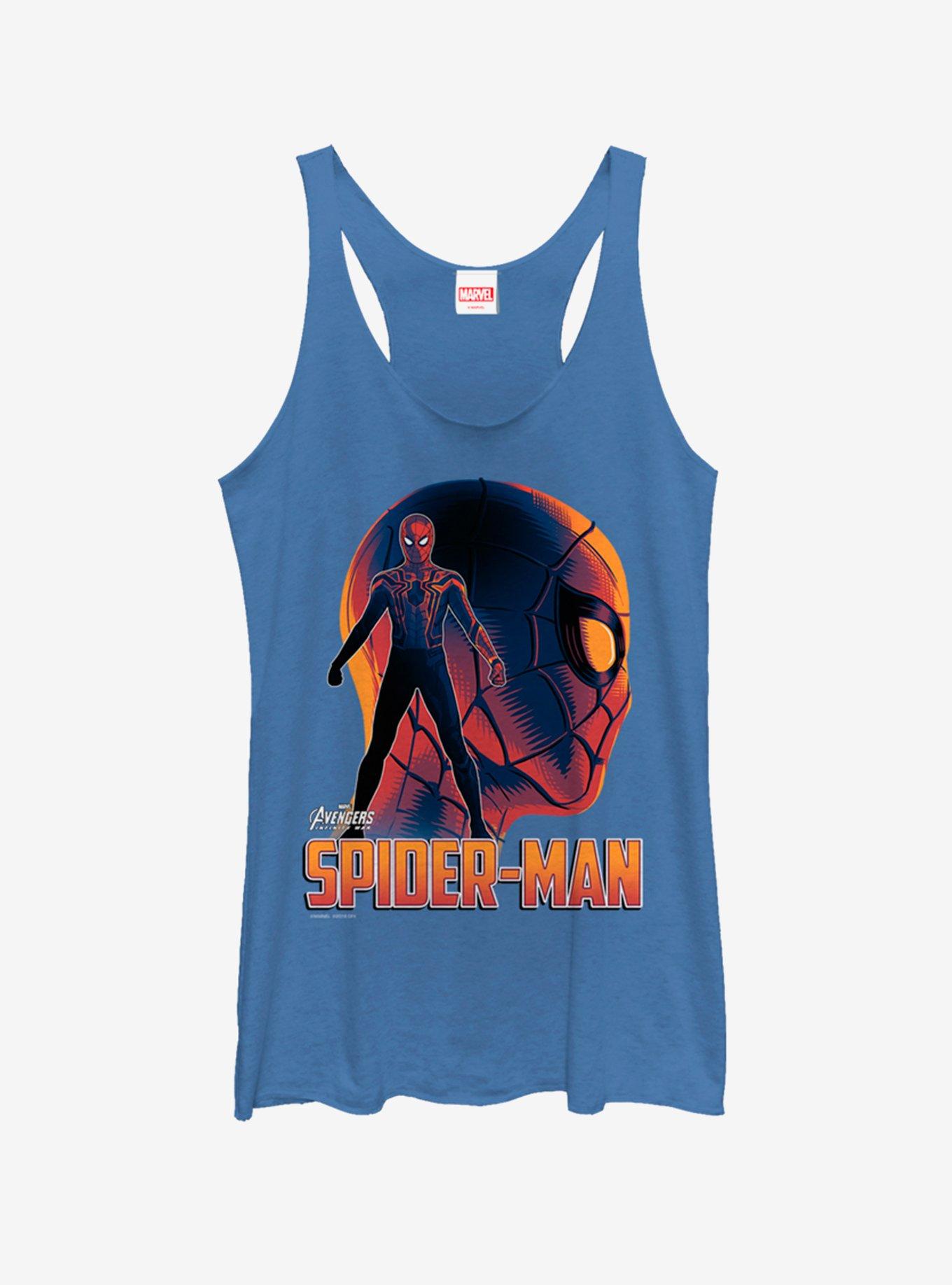 Marvel Spider-Man Iron Spider Silhouette Womens Tank Top, , hi-res