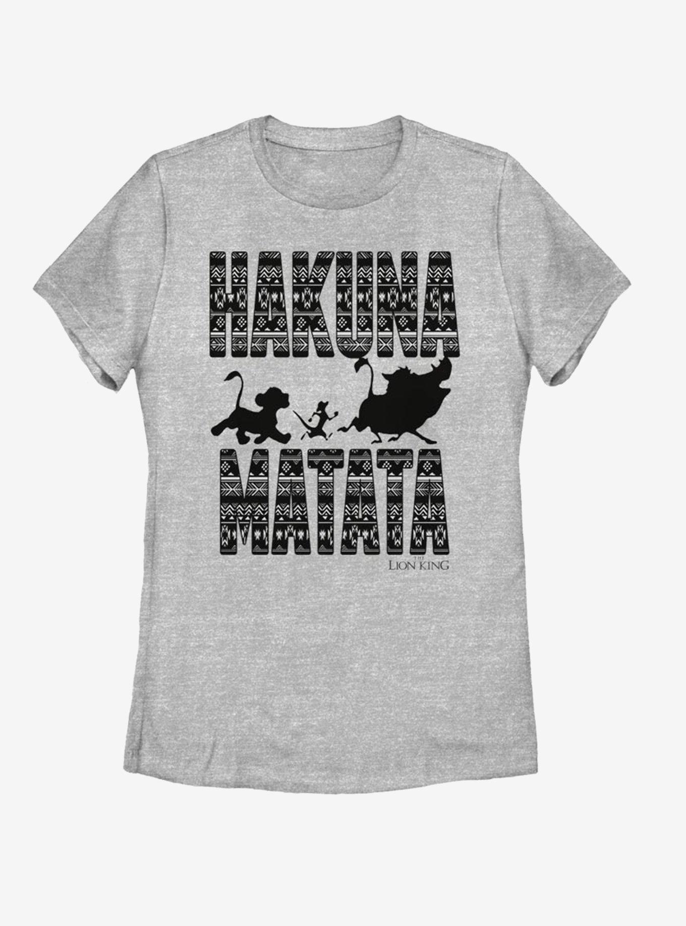 Disney The Lion King Hakuna Print Womens T-Shirt, ATH HTR, hi-res