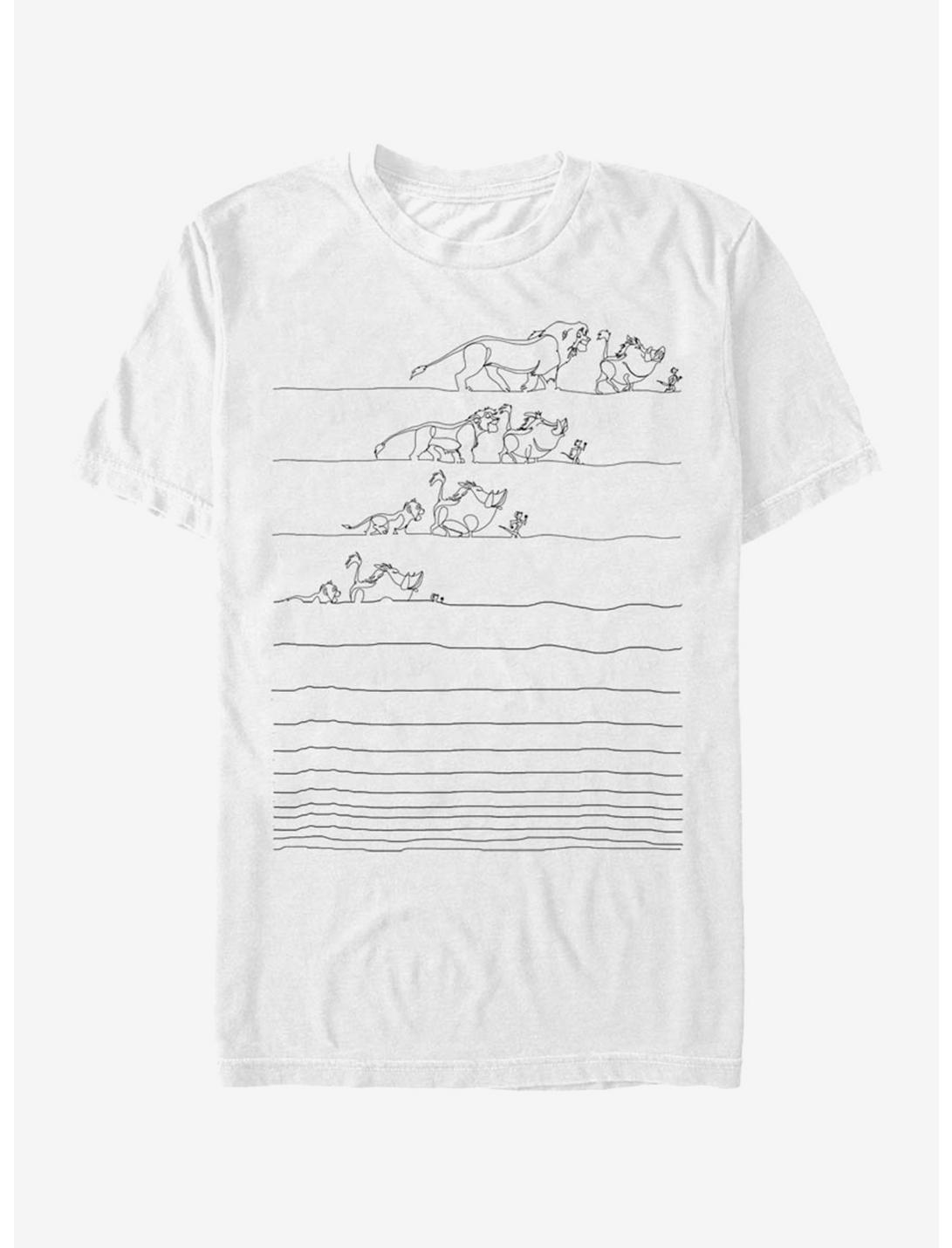 Disney The Lion King Growing Up Lines T-Shirt, WHITE, hi-res