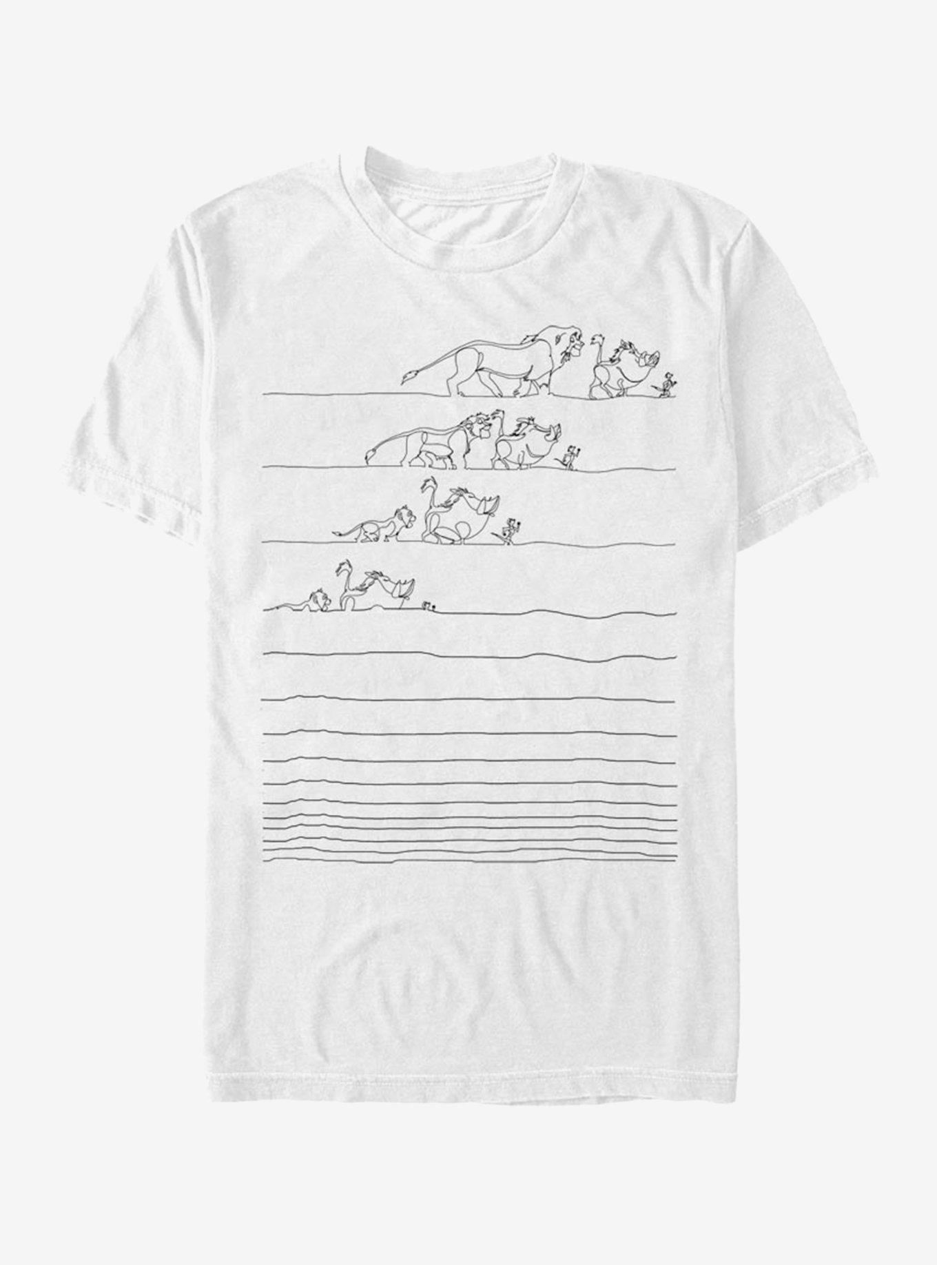 Disney The Lion King Growing Up Lines T-Shirt, WHITE, hi-res