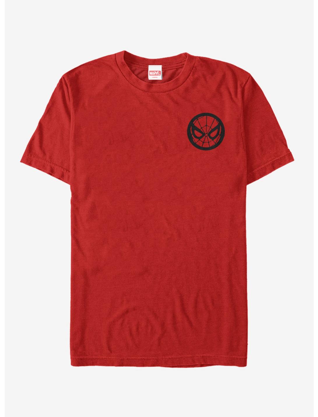 Marvel Spider-Man Face Logo T-Shirt, RED, hi-res