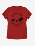Disney The Lion King Hakuna Round Womens T-Shirt, RED, hi-res
