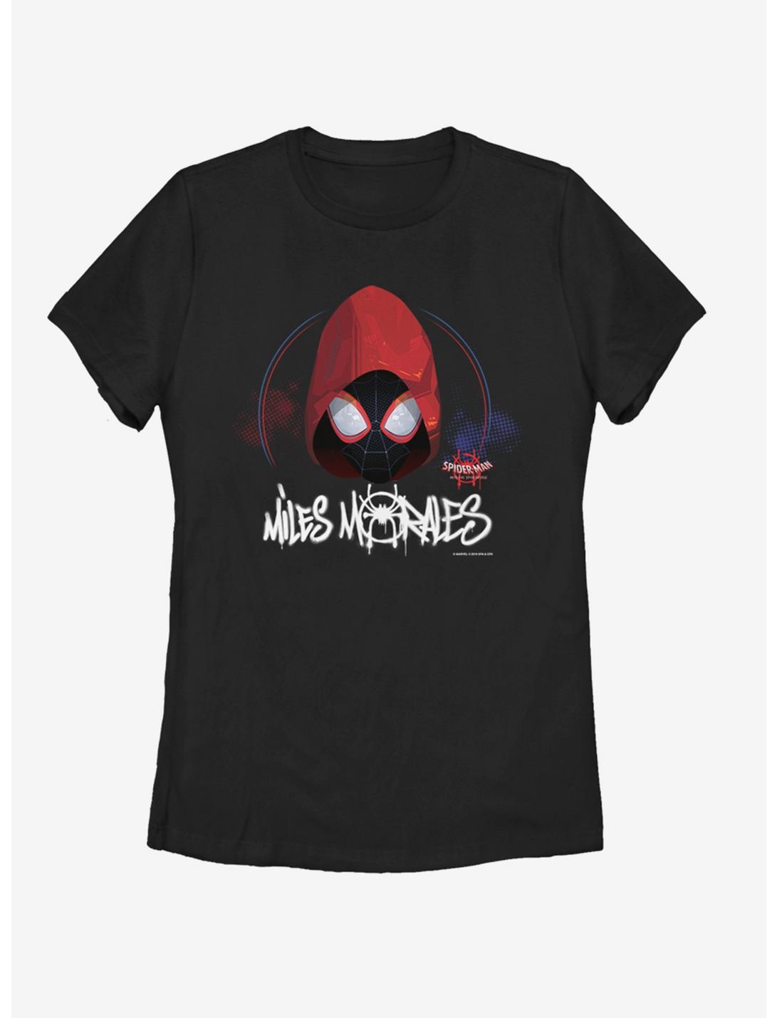 Marvel Spider-Man Hooded Miles Womens T-Shirt, BLACK, hi-res