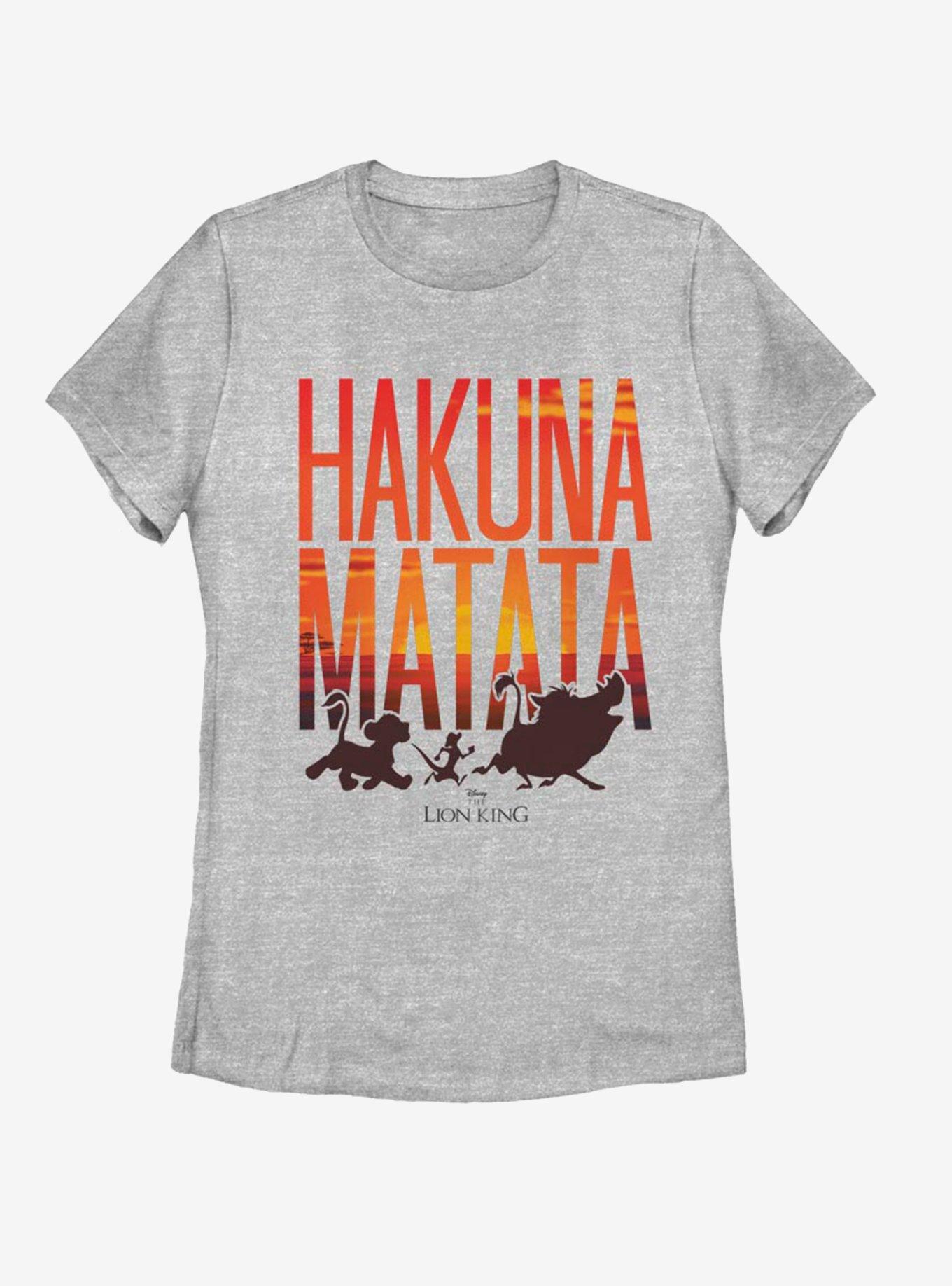 Disney The Lion King Sunset Matata Womens T-Shirt