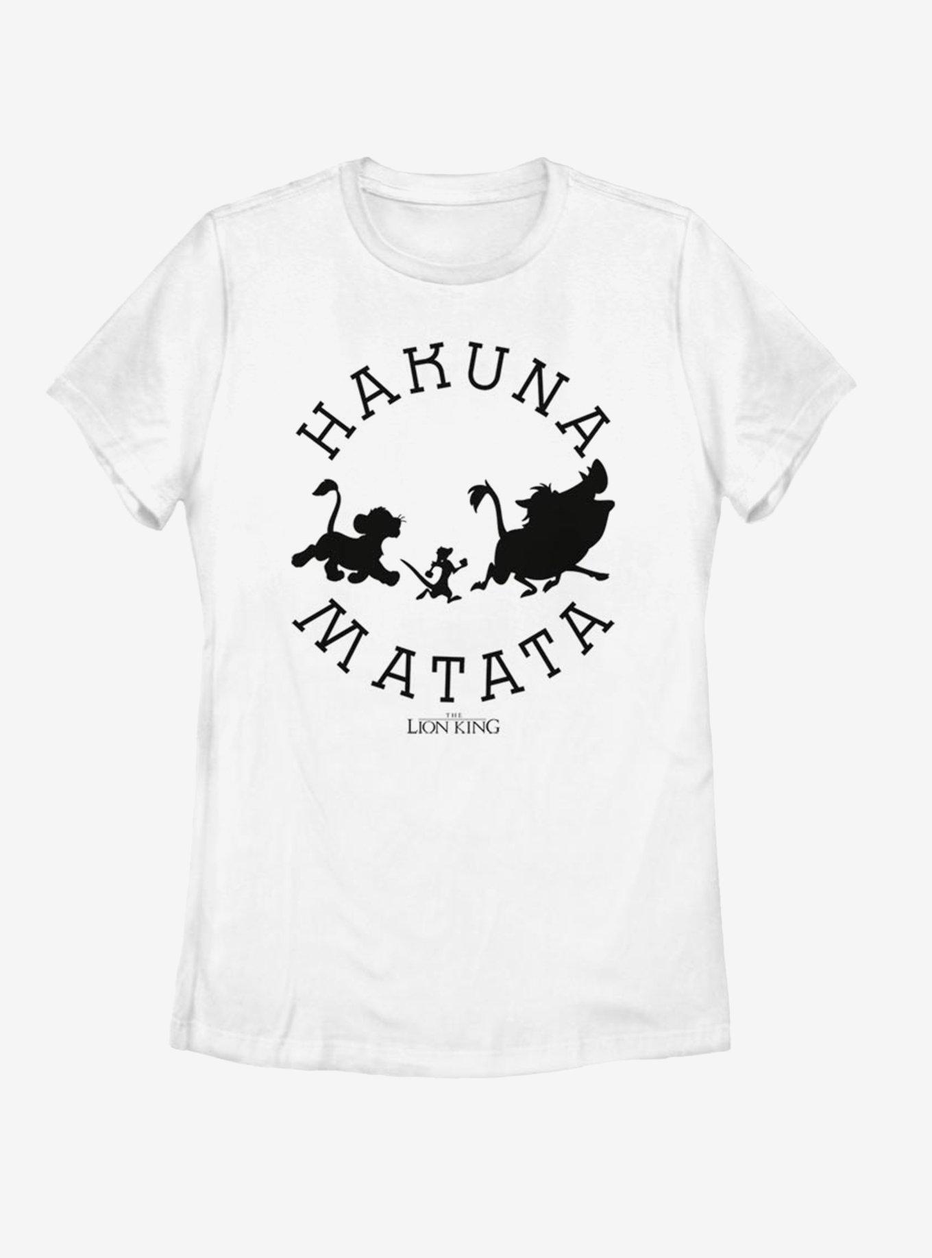 Disney The Lion King Hakuna Round Womens T-Shirt, WHITE, hi-res
