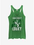 Marvel Spider-Man Amazingly Lucky Womens Tank Top, ENVY, hi-res