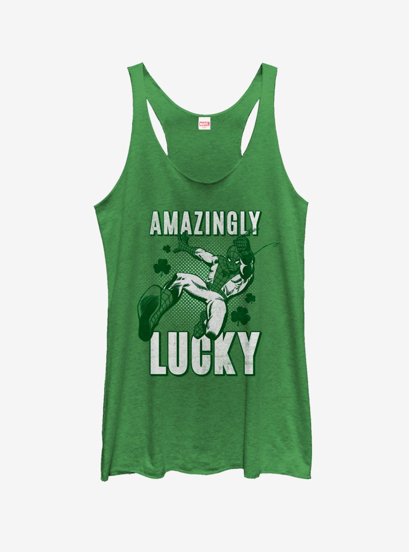 Marvel Spider-Man Amazingly Lucky Womens Tank Top, , hi-res