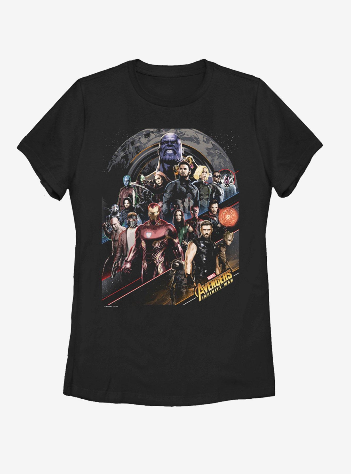 Marvel Avengers: Infinity War Poster Womens T-Shirt, BLACK, hi-res