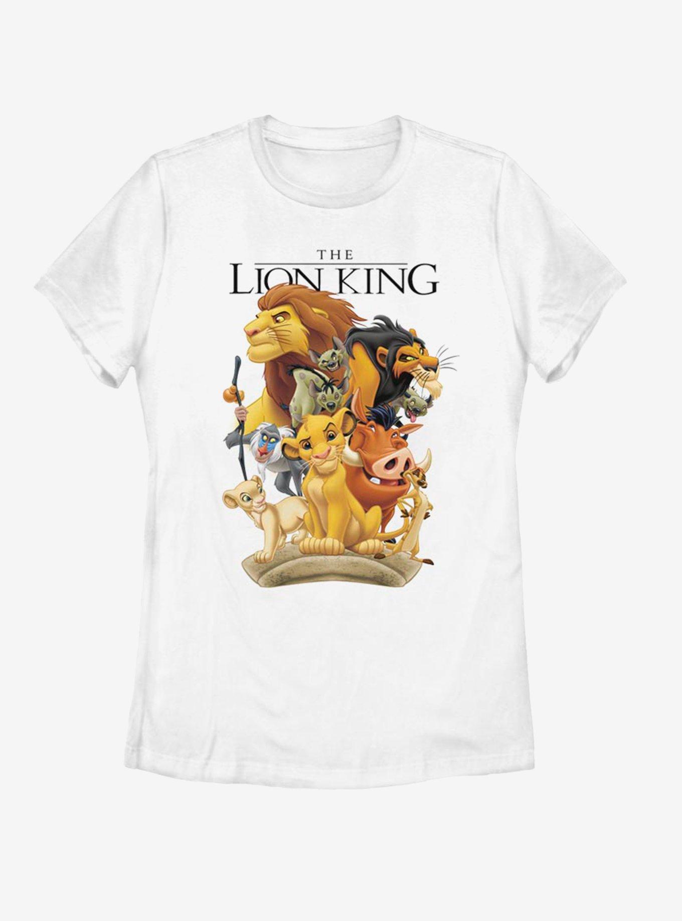 Disney The Lion King Tall Cast Womens T-Shirt - WHITE | BoxLunch