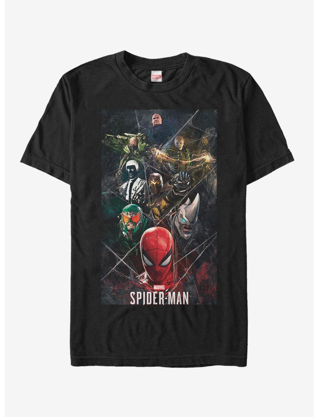 Marvel Spider-Man Villain Webs T-Shirt, BLACK, hi-res