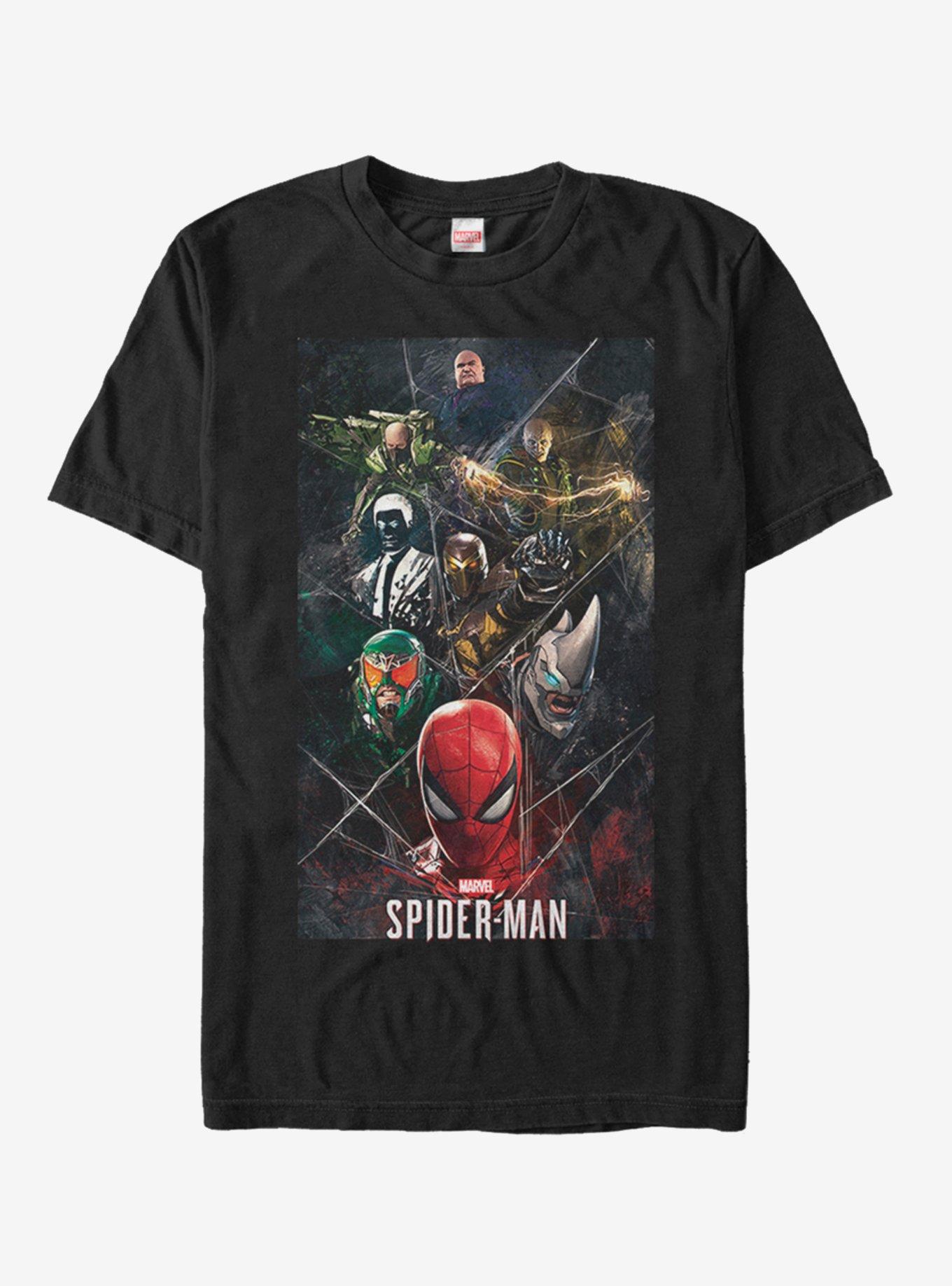 Marvel Spider-Man Villain Webs T-Shirt, BLACK, hi-res