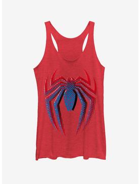 Plus Size Marvel Spider-Man Layered Logo Womens Tank Top, , hi-res