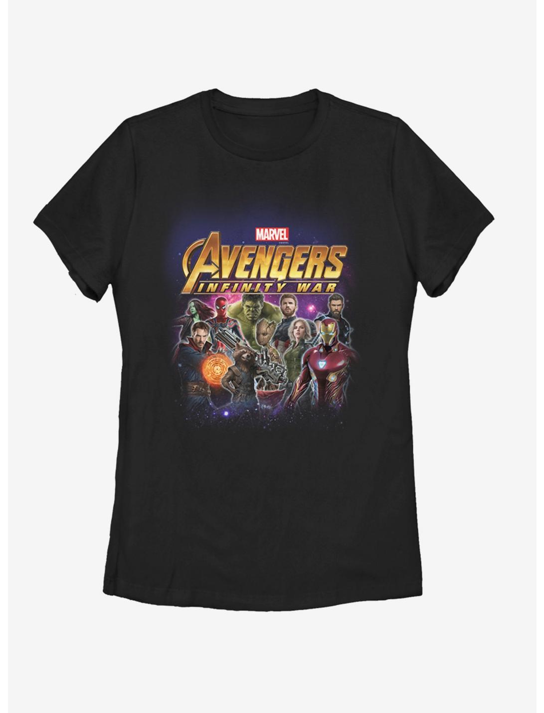 Marvel Avengers: Infinity War Group Shot Womens T-Shirt, BLACK, hi-res