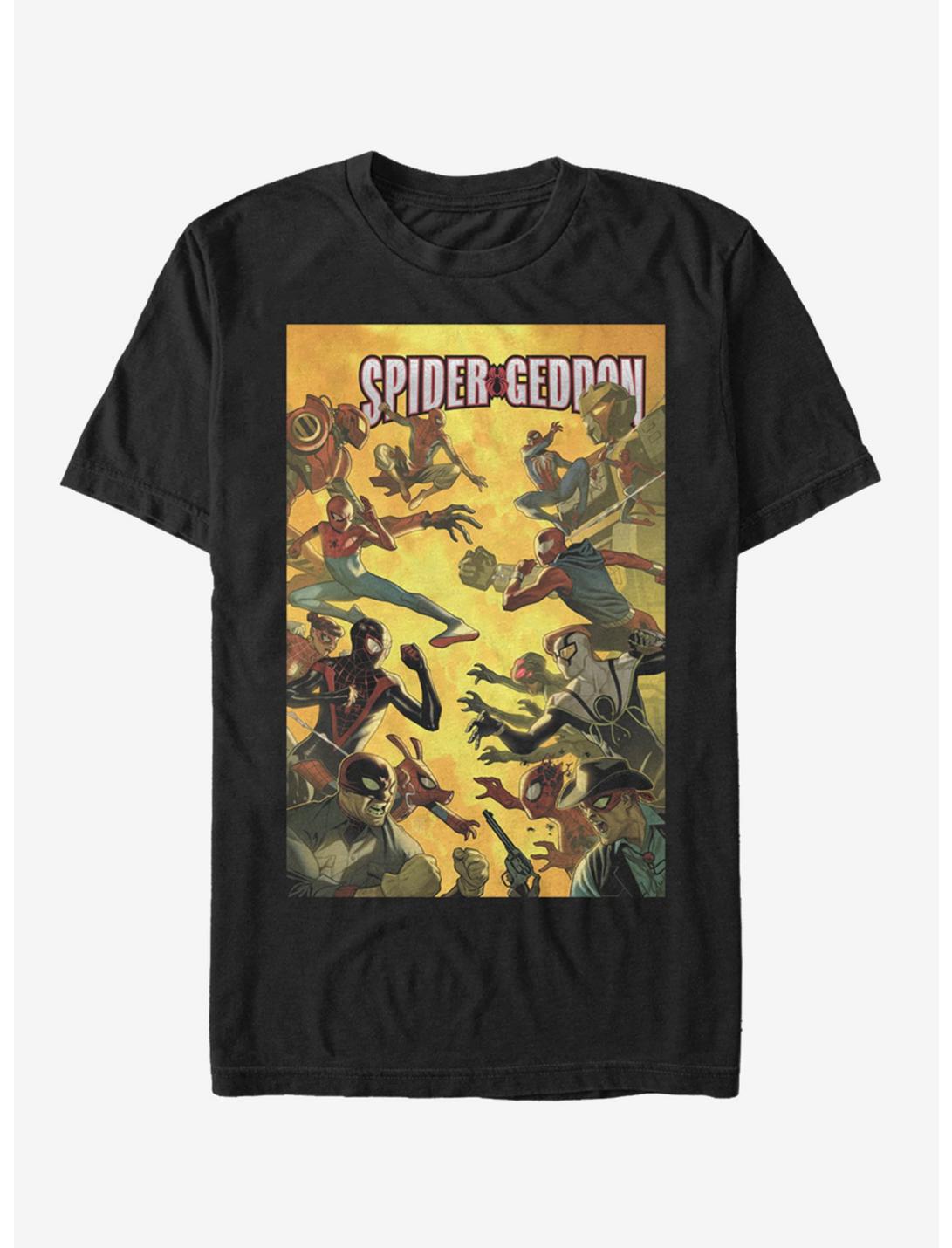 Marvel Spider-Man Spider-Geddon Fight T-Shirt, BLACK, hi-res