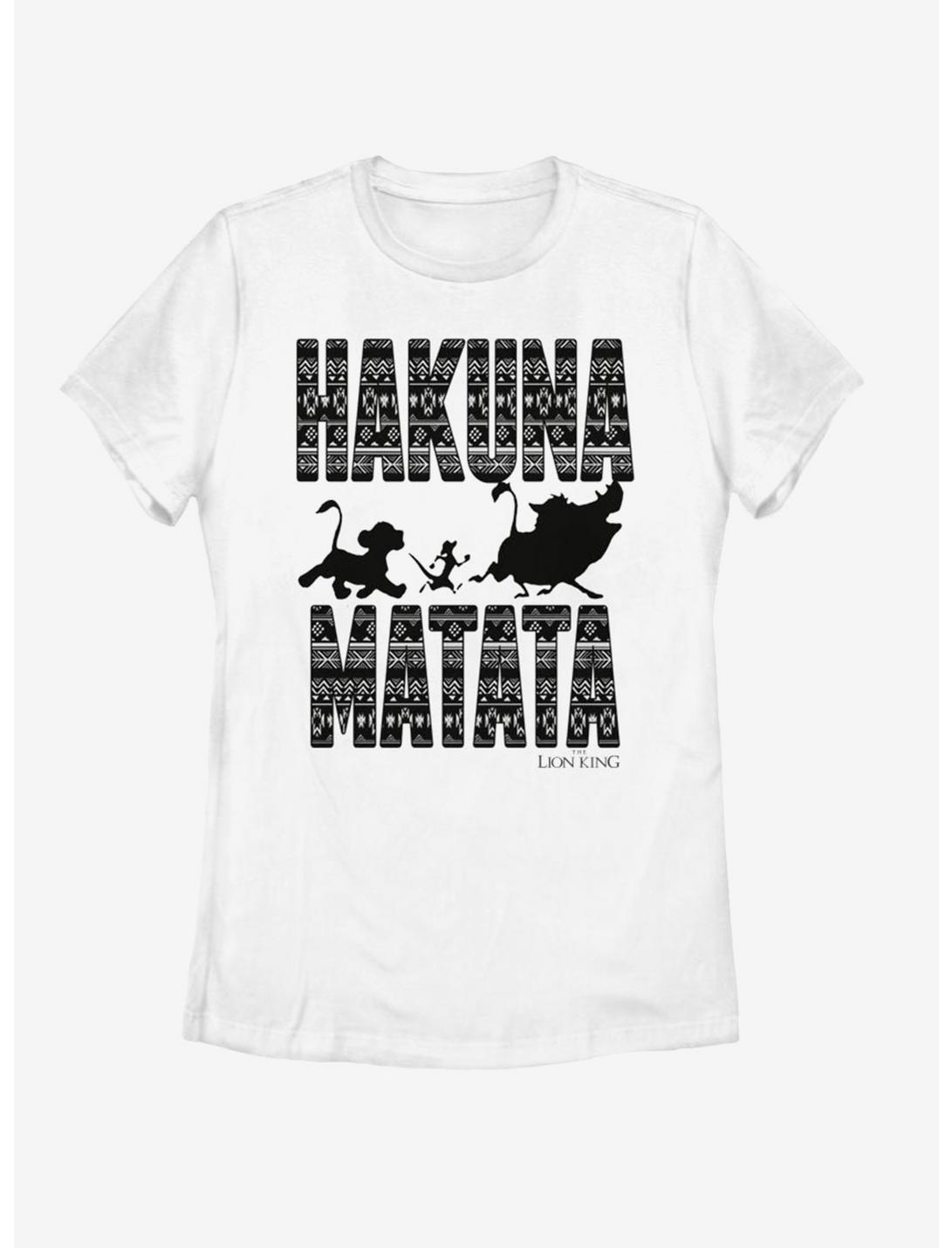 Disney The Lion King Hakuna Print Womens T-Shirt, WHITE, hi-res