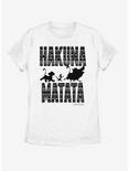 Disney The Lion King Hakuna Print Womens T-Shirt, WHITE, hi-res