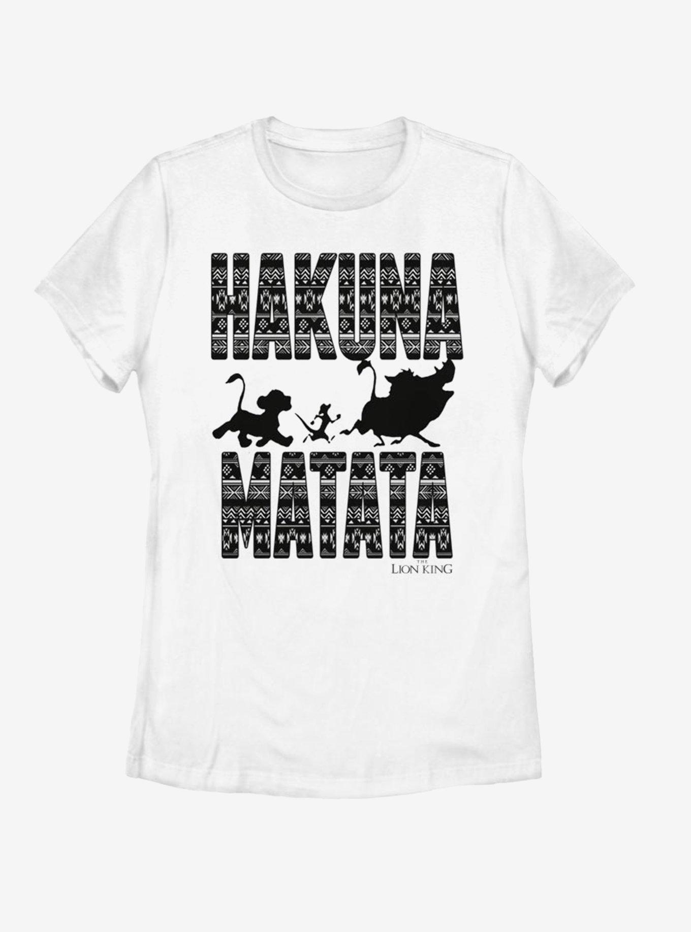 Disney The Lion King Hakuna Print Womens T-Shirt, WHITE, hi-res