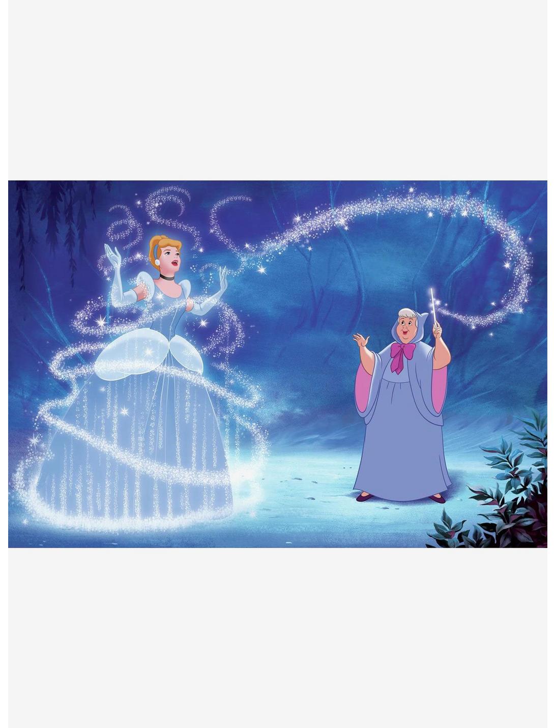 Disney Princess Cinderella Magic Chair Rail Prepasted Mural, , hi-res
