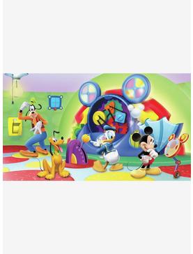 Disney Mickey & Friends Clubhouse Capers Chair Rail Prepasted Mural, , hi-res