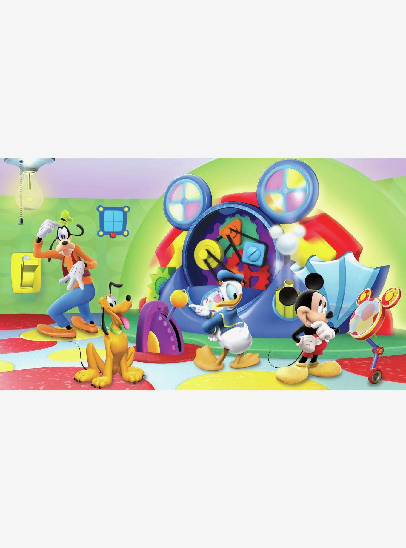 Disney Mickey & Friends Clubhouse Capers Chair Rail Prepasted Mural, , hi-res