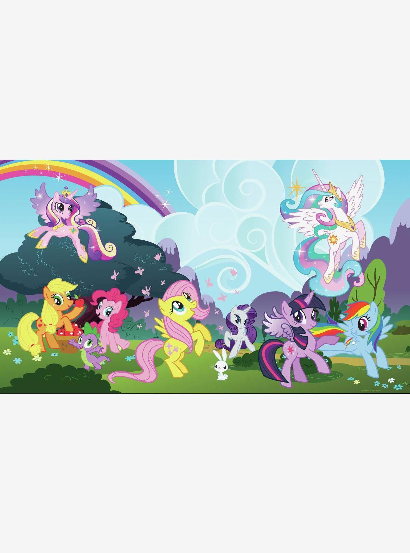 My Little Pony Ponyville Chair Rail Prepasted Mural