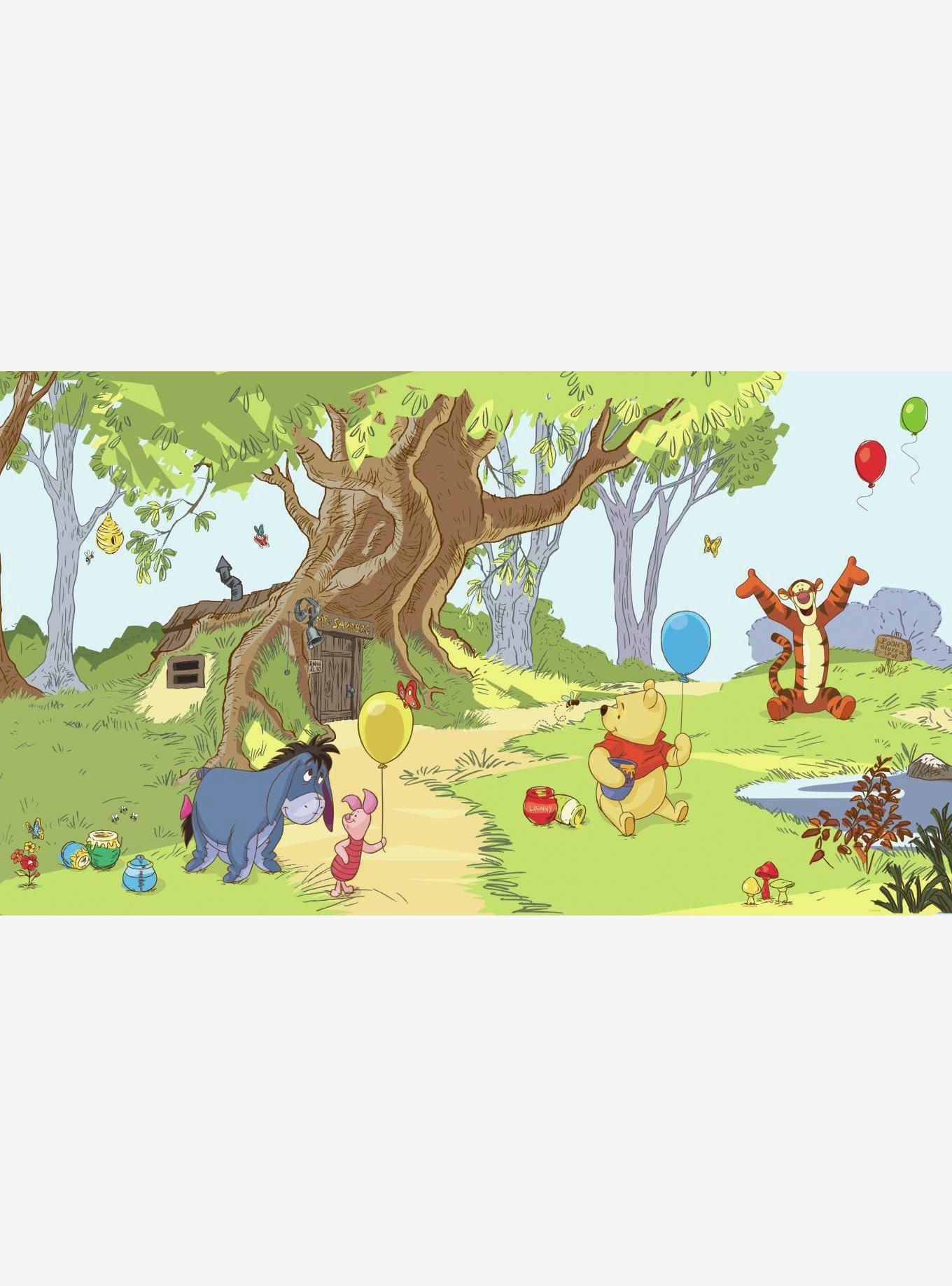 Disney Winnie The Pooh & Friends Chair Rail Prepasted Mural, , hi-res