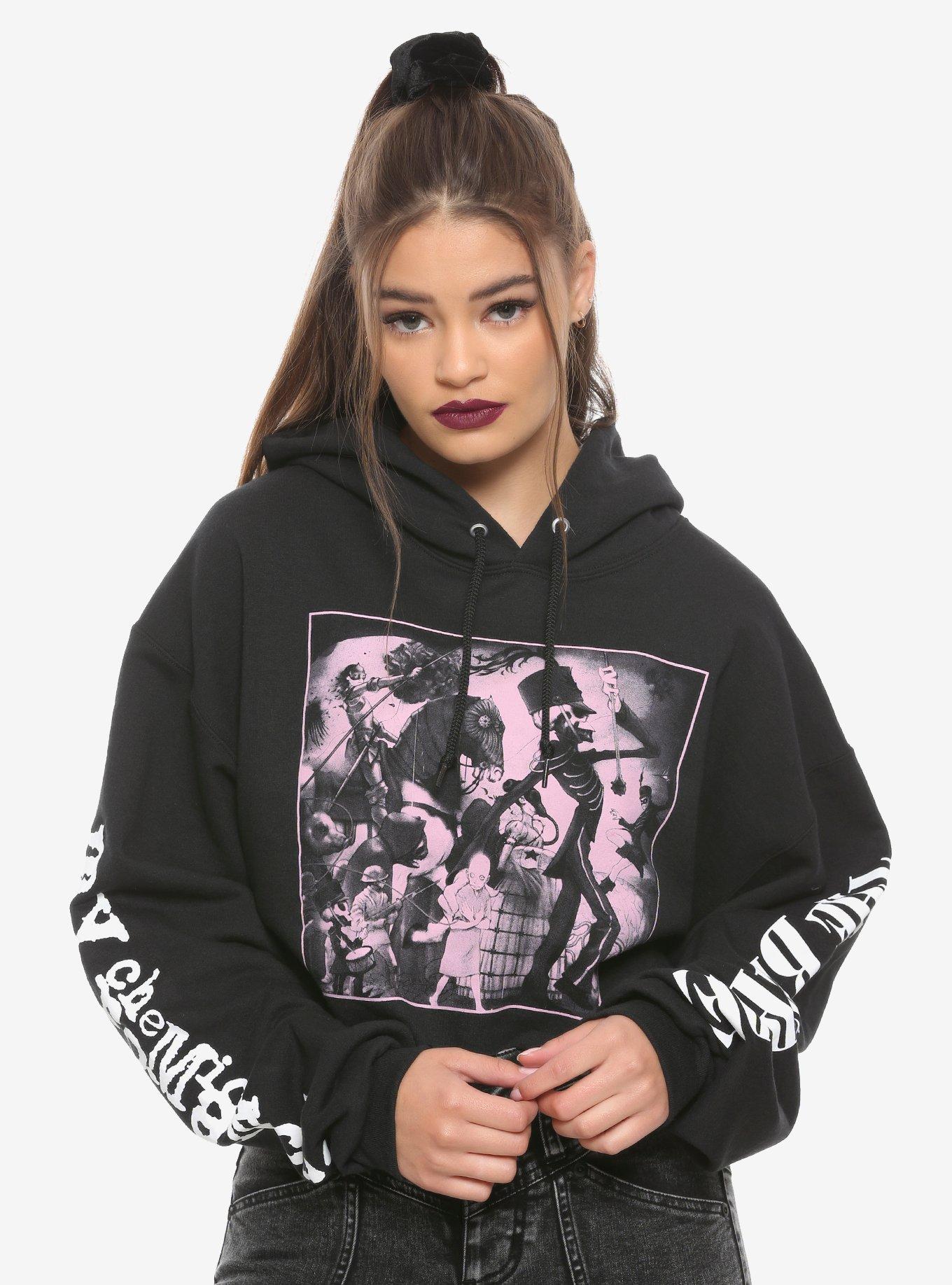 My chemical 2024 romance cropped hoodie