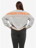 Her Universe Star Wars: The Rise Of Skywalker Resistance Raw-Edge Girls Athletic Jersey Plus Size, ORANGE, hi-res