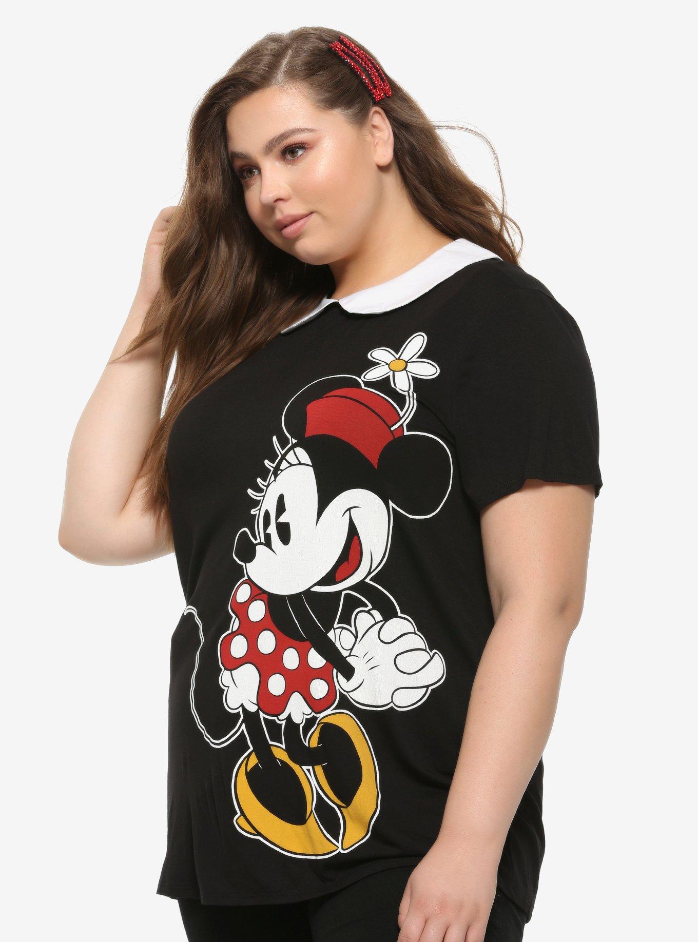 Disney Minnie Mouse Collared Girls T-Shirt Plus Size, MULTI, hi-res