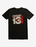 Friday The 13th Block Letters T-Shirt, BLACK, hi-res