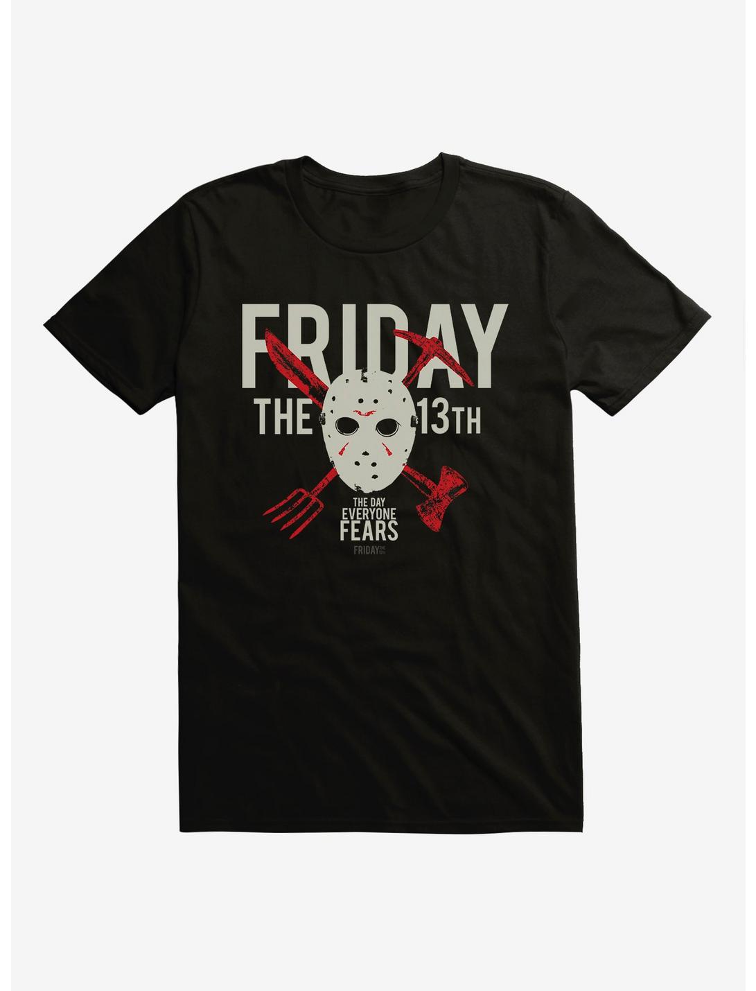 Friday The 13th Everyone Fears T-Shirt, BLACK, hi-res
